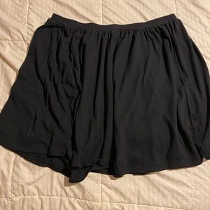 black skater skirt